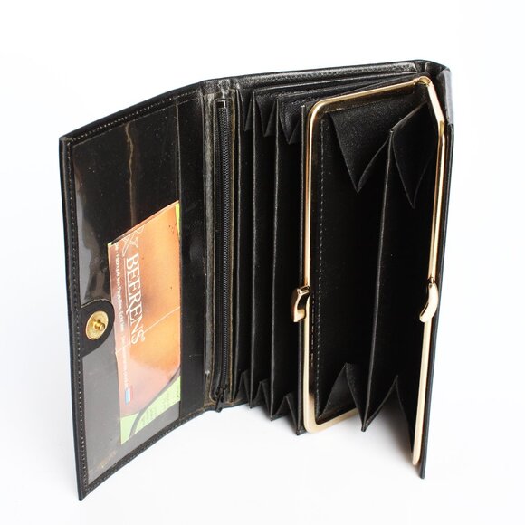 Castelijn & Beerens Wallet Class Collection Frame Purse Black Leather - Picture 2 of 8